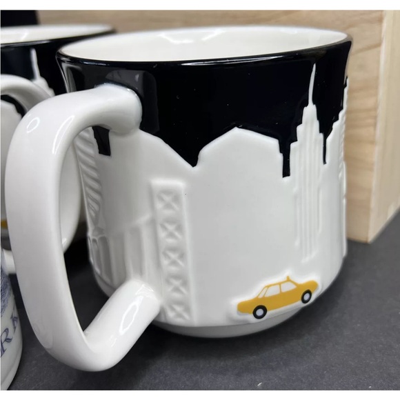 Starbucks New York Collector Series Mugs Set of 3 3D Cab/NY Architecture 2010-11 - Picture 12 of 12